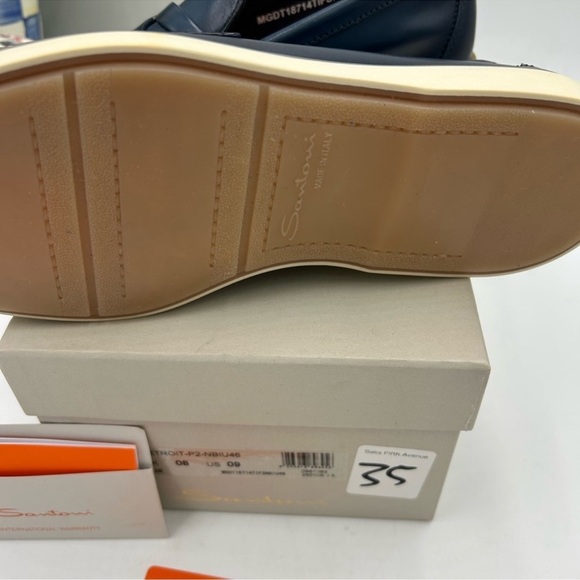 Men’s San, Tony Detroit, leather loafers size 9 US made in Italy main image 9